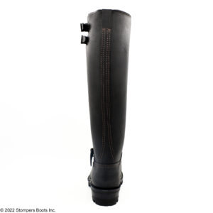 Wesco Boss 18 Inch Leather Lined Black 2-Top Strap Heel