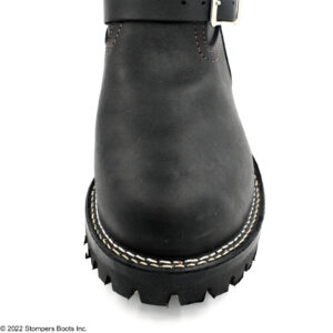 Wesco Boss 18 Inch Leather Lined Black 2-Top Strap Top Toe