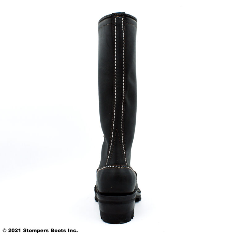Wesco Highliner 16 Inch Black Lug Sole Heel