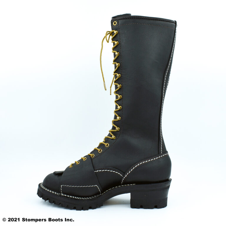 Wesco Highliner 16 Inch Black Lug Sole Medial